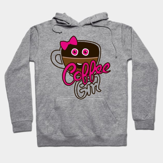 Cute Coffee GirlAddict Hoodie by XOOXOO